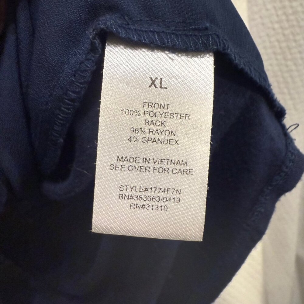 Fortune+Ivy sleeveless Navy top Size XL - Picture 4 of 5